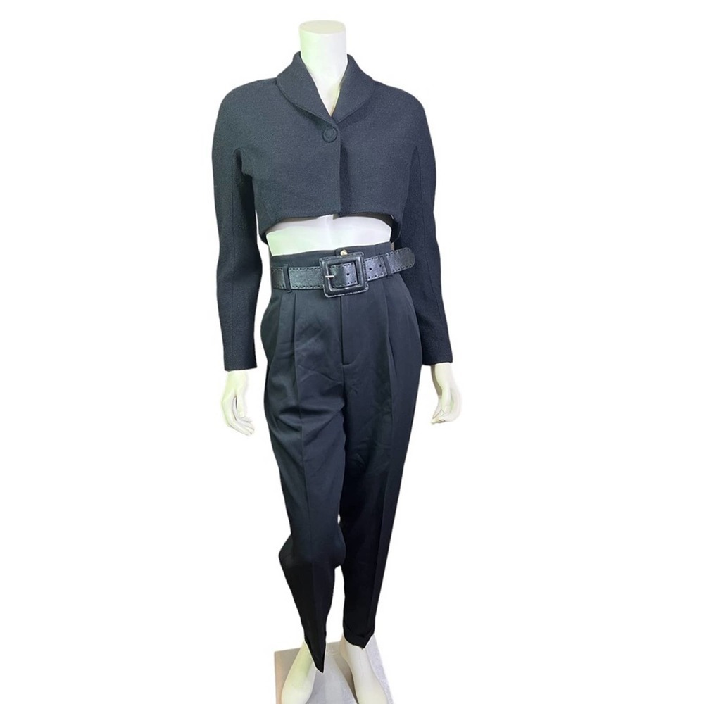 Thierry Mugler Black Bolero Coat Size 4